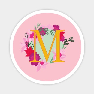 Monogram M, Personalized Initial Magnet